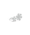 Set of Flower Ring side angle showing complementary size detail