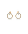 Circle Loop Earrings rose gold featuring eternal diamond motif