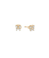 Diamond Butterfly Stud Earrings rose gold featuring diamond accents