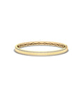 Fluted Double Row Diamond Bangle
