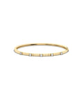 Fluted Diamond Station Bangle