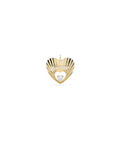 Fluted Shooting Star Heart Charm