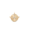 Fluted Solitaire Wings Charm