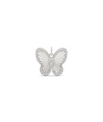Fluted Butterfly Diamond Charm