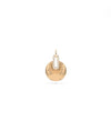 Rose gold fluted charm simple elegant circular shape with sparkle