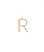 Fluted Diamond Initial Charm