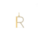 Fluted Diamond Initial Charm