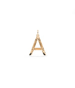 Fluted Personalized Initial Charm