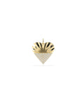 Fluted Heart Diamond Charm
