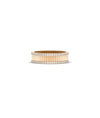 Rose gold fluted diamond band ring architectural fluted design with sparkle