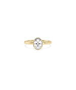 Solitaire 4 Prong Ring 1.5 carat diamond in gold classic engagement ring