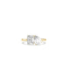 Solitaire Toi-Et-Moi Ring 4 carat two stone diamond design in gold