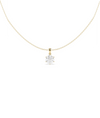 Solitaire 6 Prong Pendant 1 carat diamond in gold six prong setting