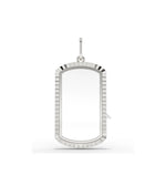 Gold fluted locket 20x12mm worn on chain necklace vintage-inspired elegant styling display