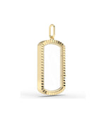 Oval glass locket 20x12mm fluted ridges gold frame closeup showing textured detail