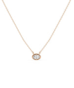 Prong Set Bubble Diamond Necklace