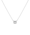 Solitaire Prong Set Bubble Pendant worn showing playful elegant style