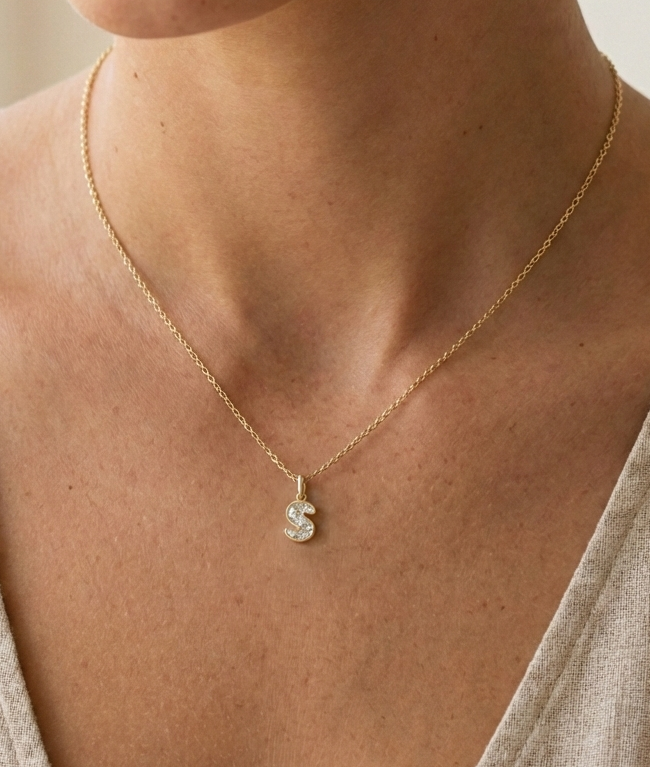ONE CUT ™ Initial Diamond Charm