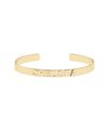 Gold Letters Name Open Cuff Bangle personalized 6mm letters solid gold