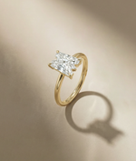 ONE CUT ™ Prong-Set Initial Diamond Ring