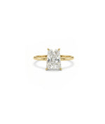 ONE CUT ™ Prong-Set Initial Diamond Ring
