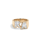 ONE CUT ™ Signature Initial Ring