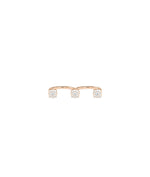 Trilogy 2 Finger Ring on hand displaying bold two-finger statement