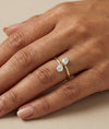 Bypass Solitaire Diamond Ring
