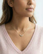 Three-Stone Diamond Necklace