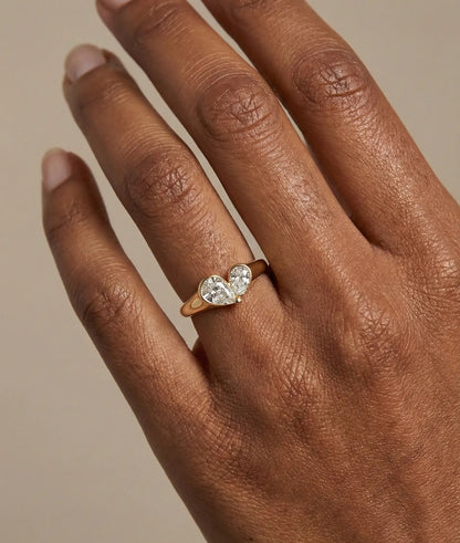 Heart Solitaire Diamond Ring