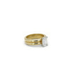 Solitaire Double Band Ring