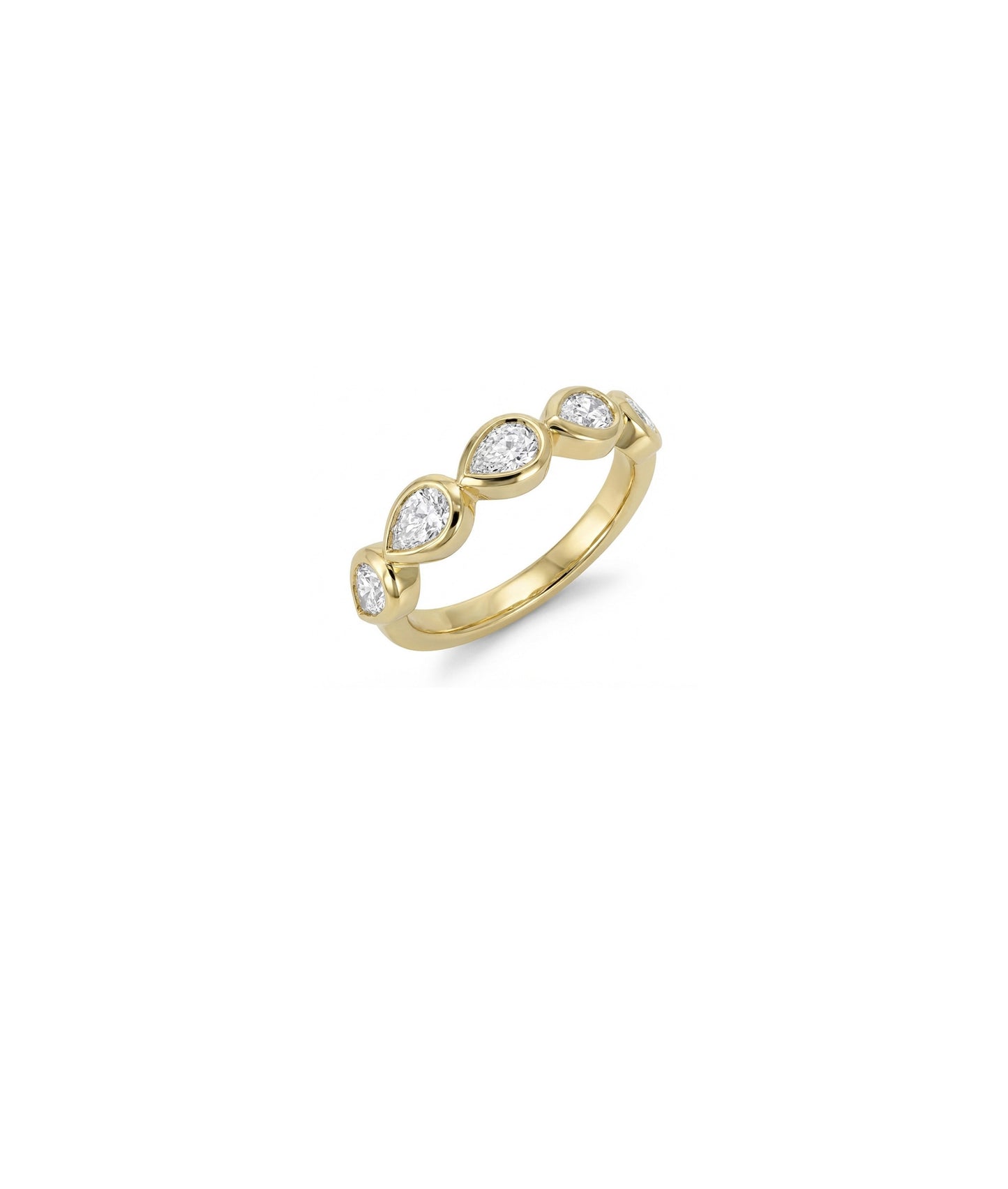 Pear Shape Band Ring