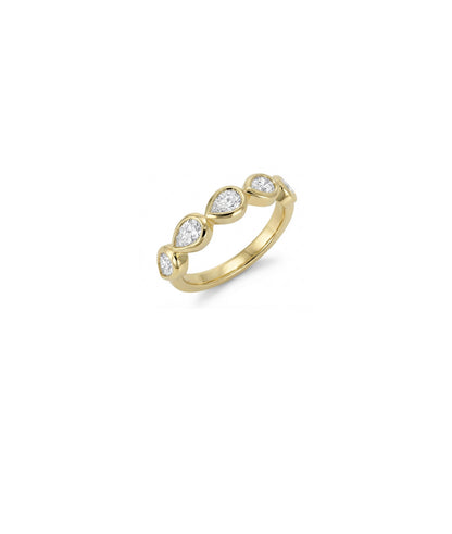 Pear Shape Band Ring
