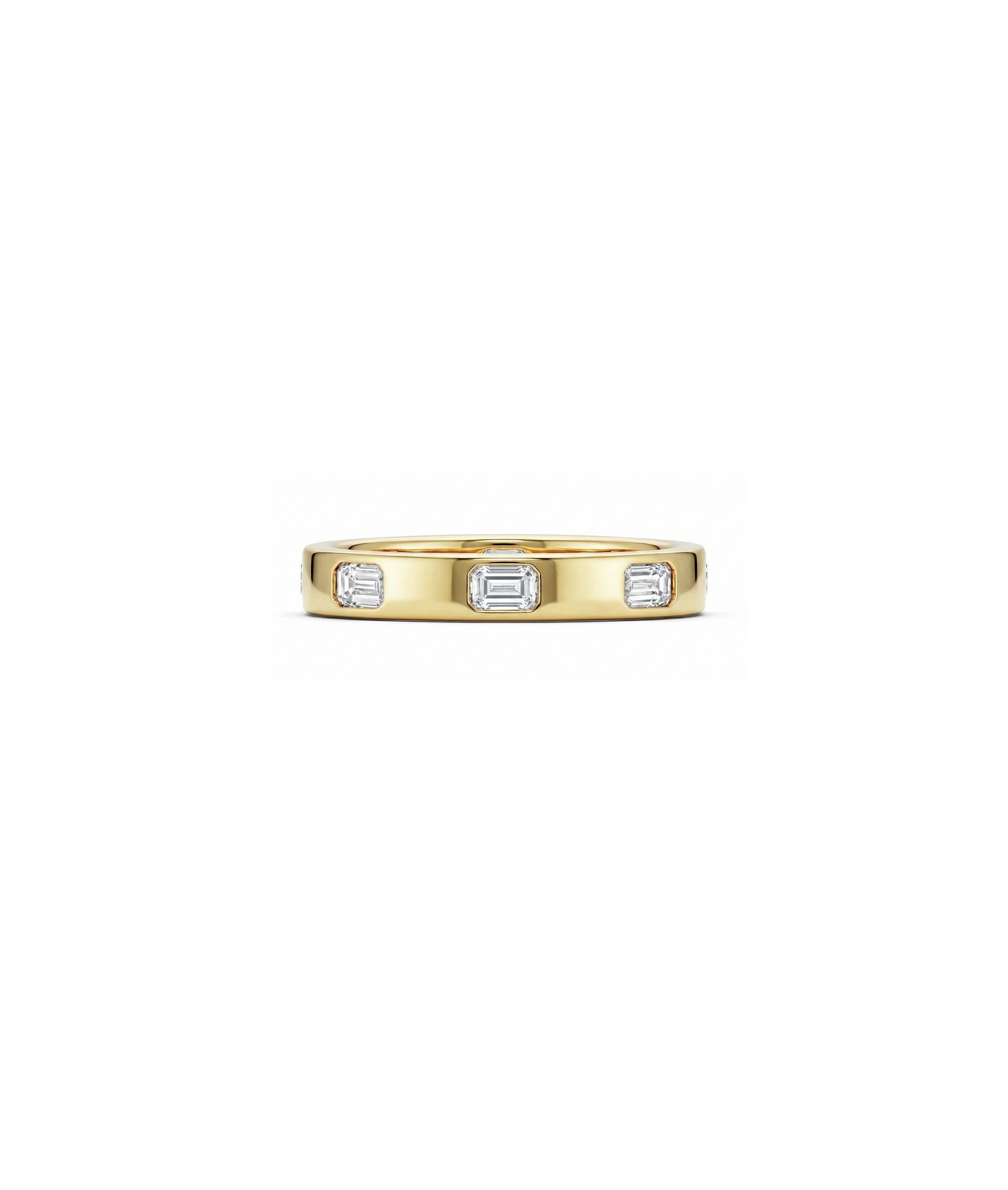 Emerald Cut Band Ring