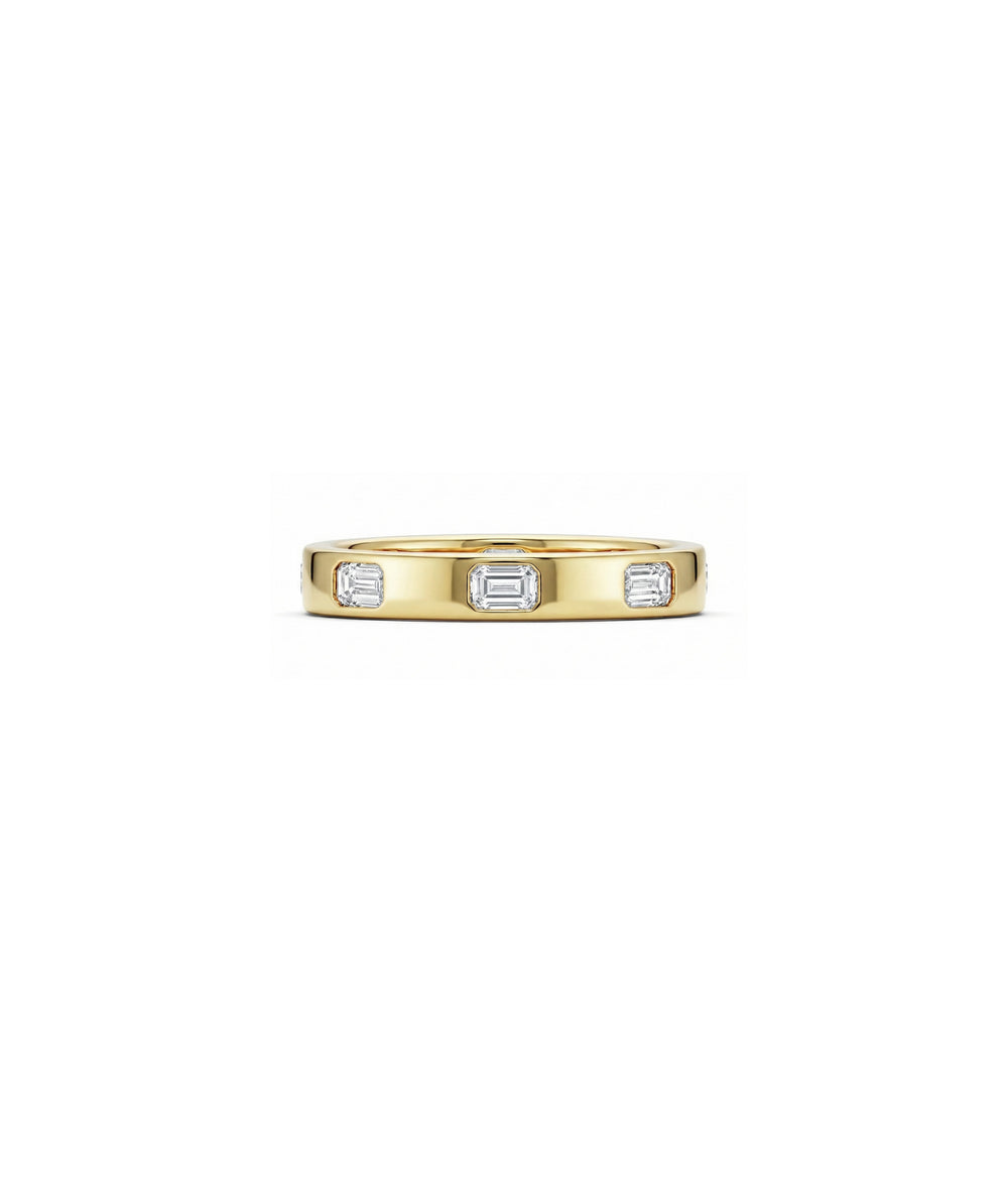 Emerald Cut Band Ring