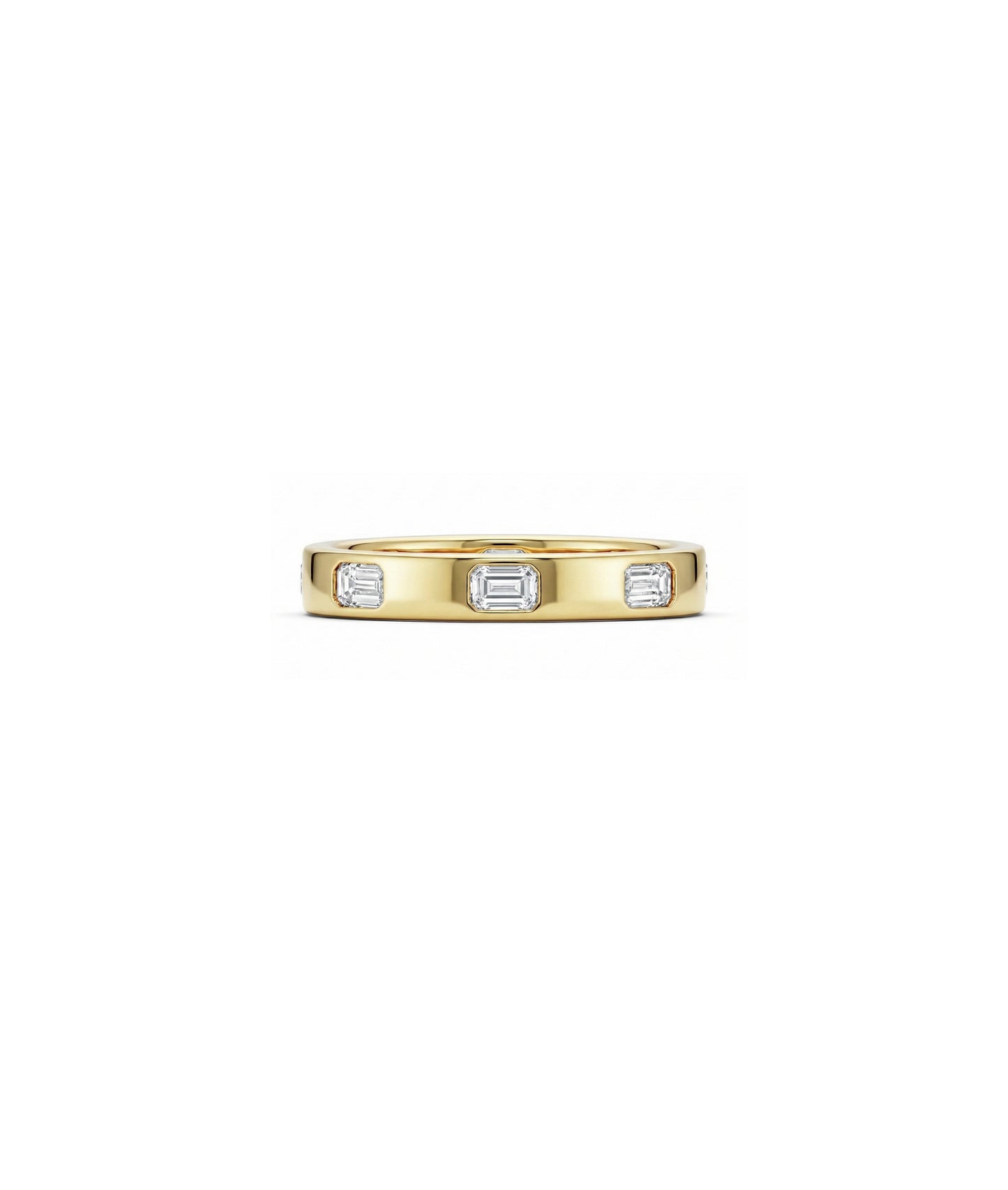 Emerald Cut Band Ring