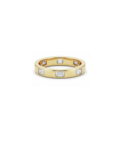 Emerald Cut Band Ring