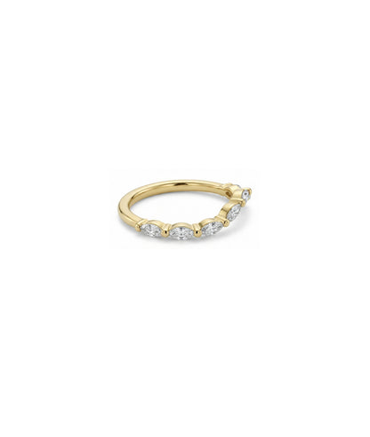 Marquise Wave Band Ring