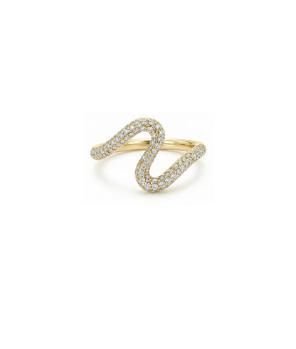 Twist Pave Diamond Ring