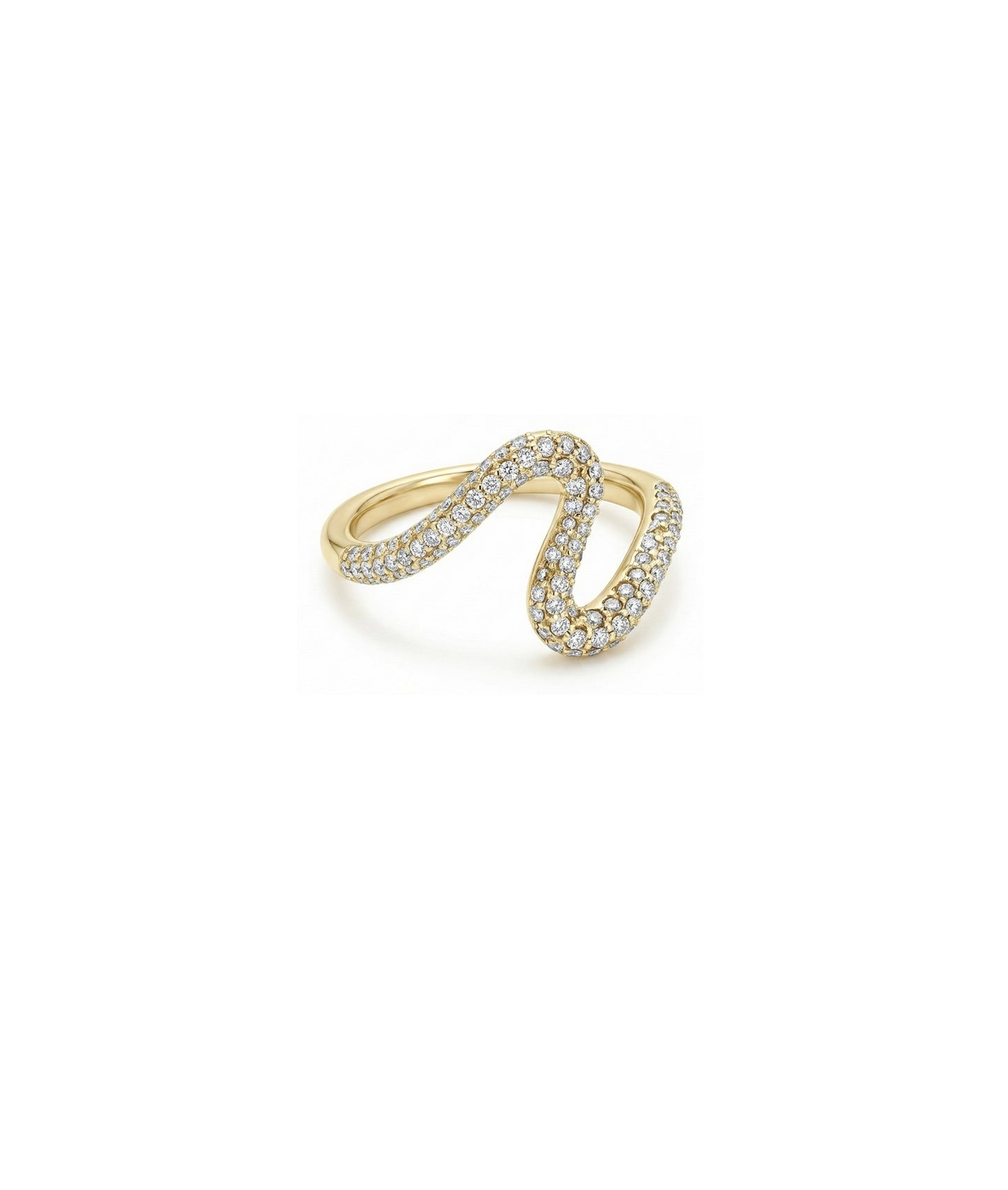 Twist Pave Diamond Ring
