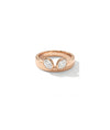 Oval Heart Band Ring