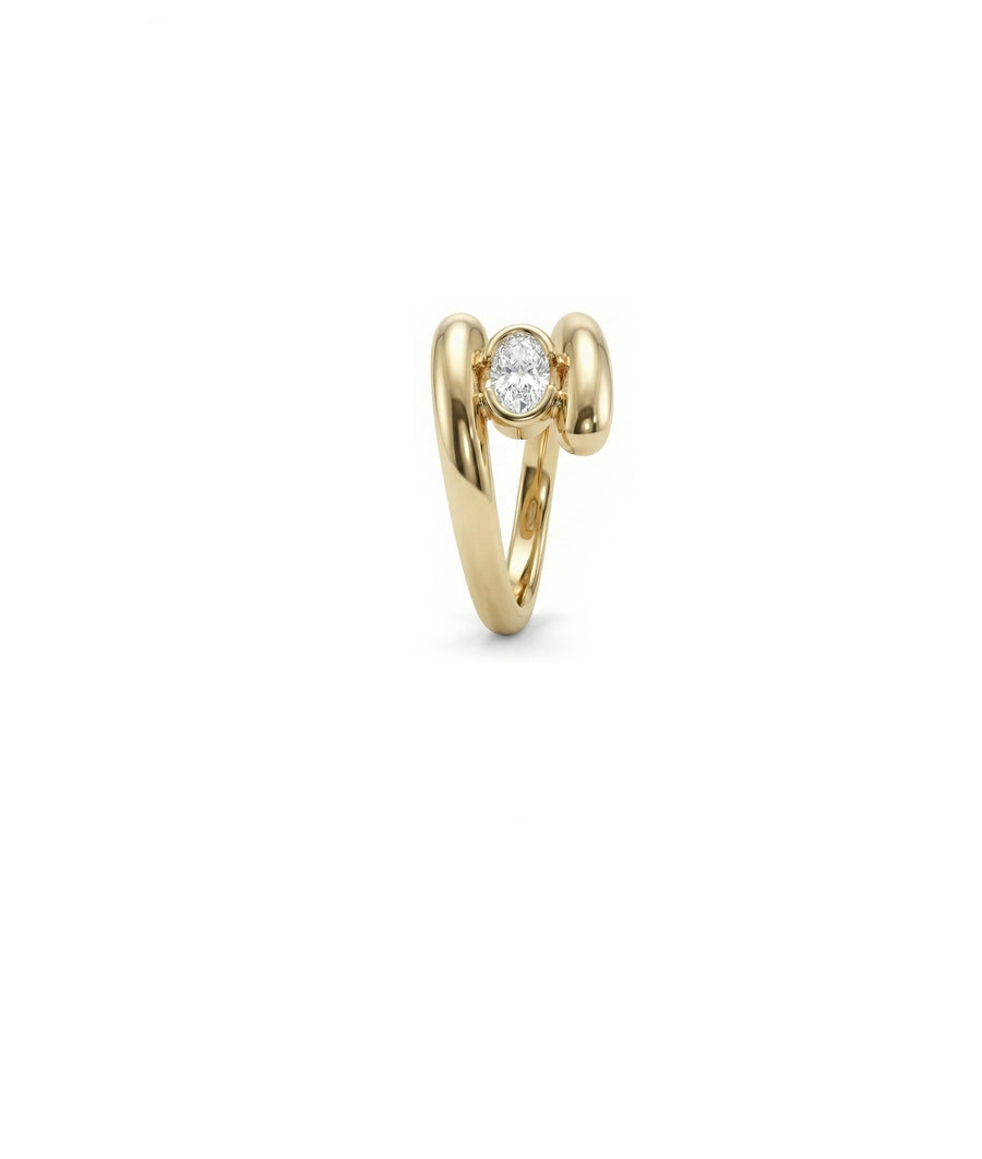 Bypass Solitaire Ring