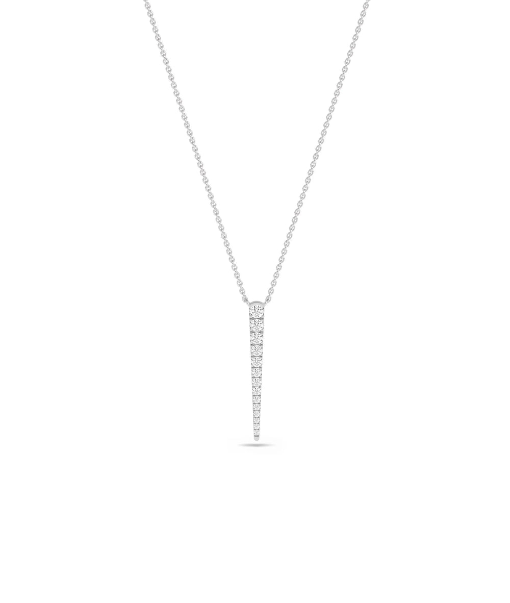 White gold Diamond Drop elegant graceful classic design