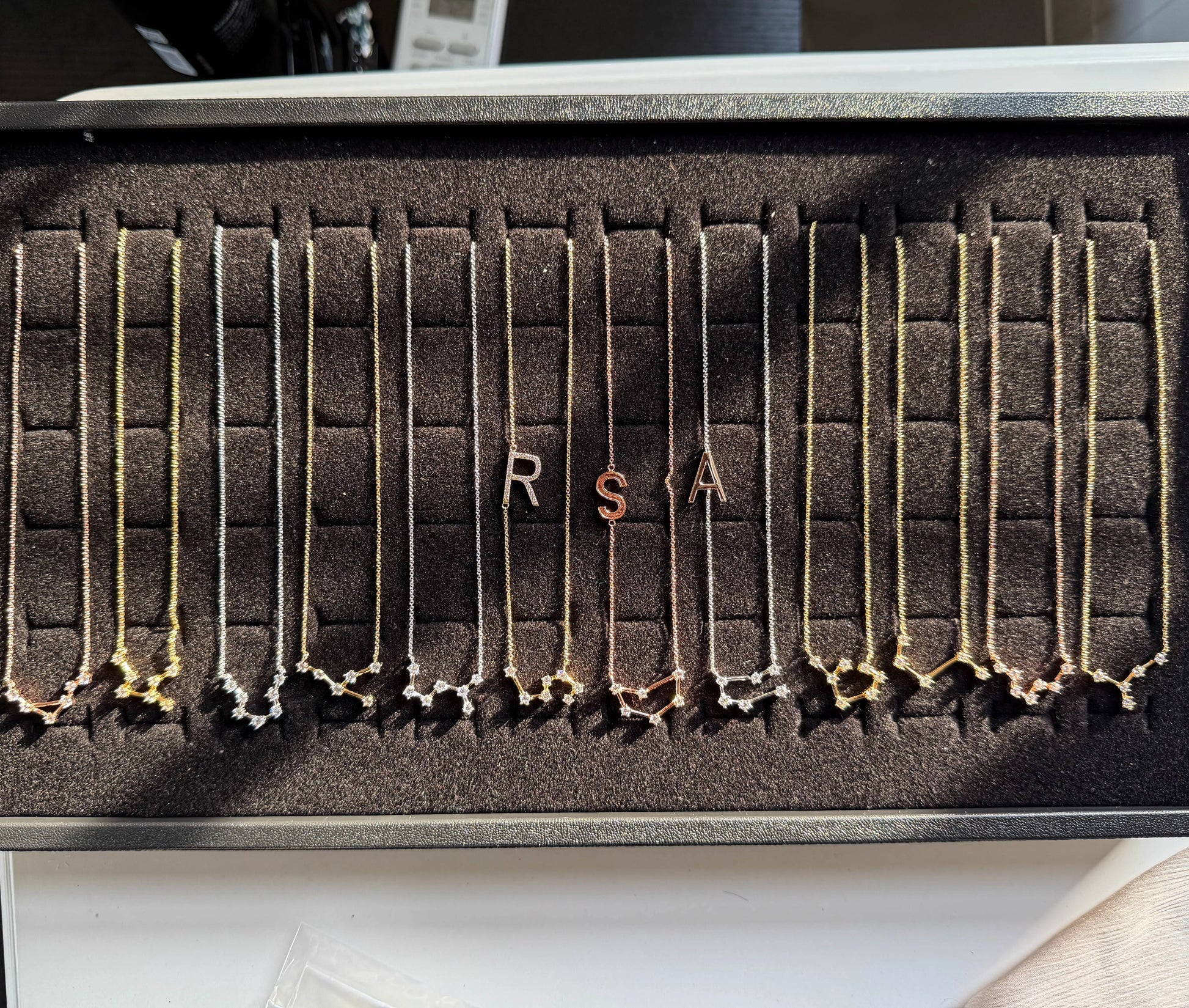 Constellation diamonds 0.30-0.50 ctw personalized zodiac close-up