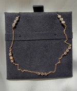 Three-Stone Bezel Diamond Station Necklace