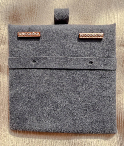 Diamond Bar Stud Earring