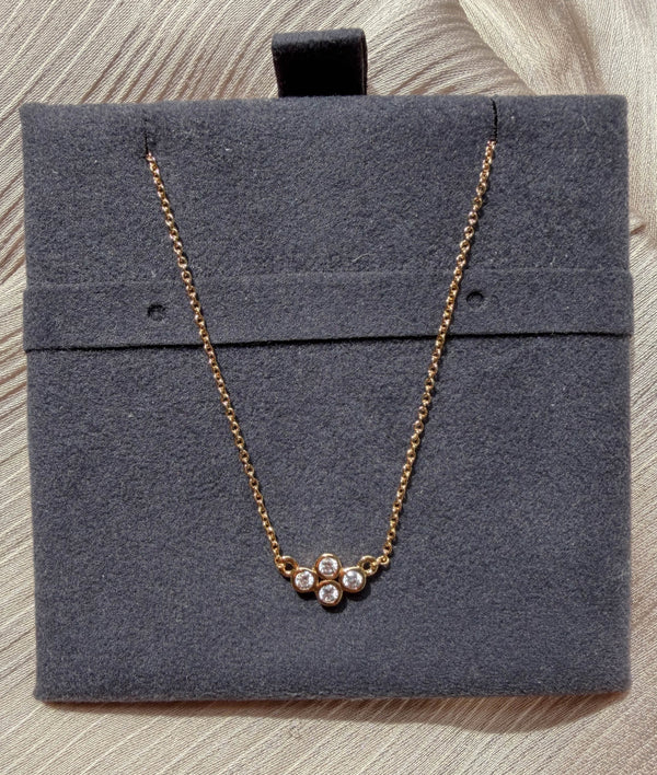 Diamond Clover Necklace alternate view