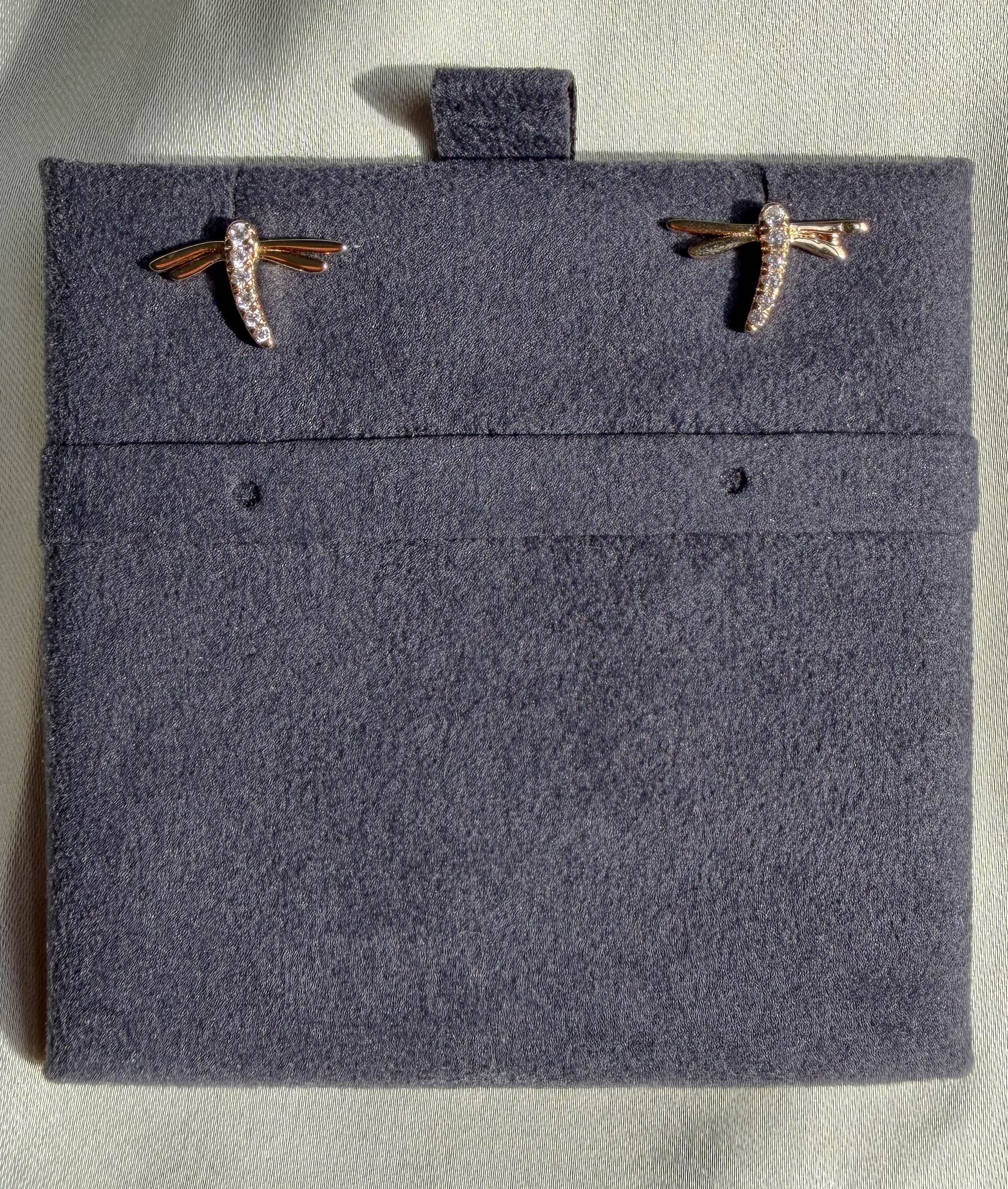 Diamond Fire Fly Stud Earrings