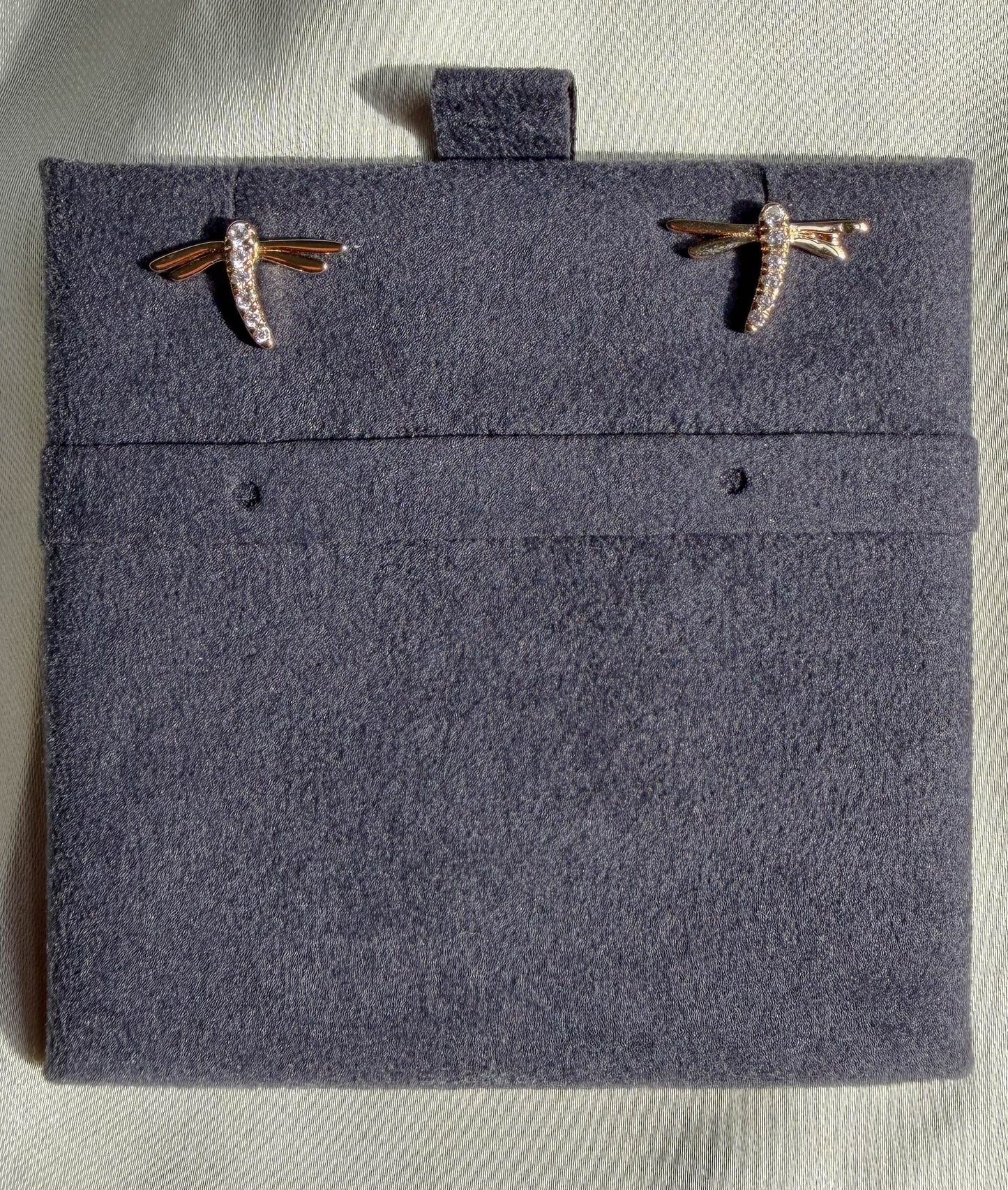 Diamond Fire Fly Stud Earrings