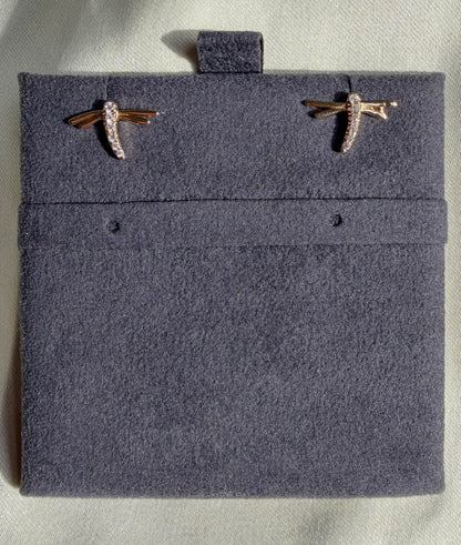 Diamond Fire Fly Stud Earrings